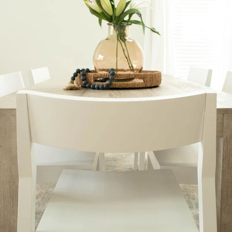 Sedia da pranzo moderna in legno massello Plank and Beam