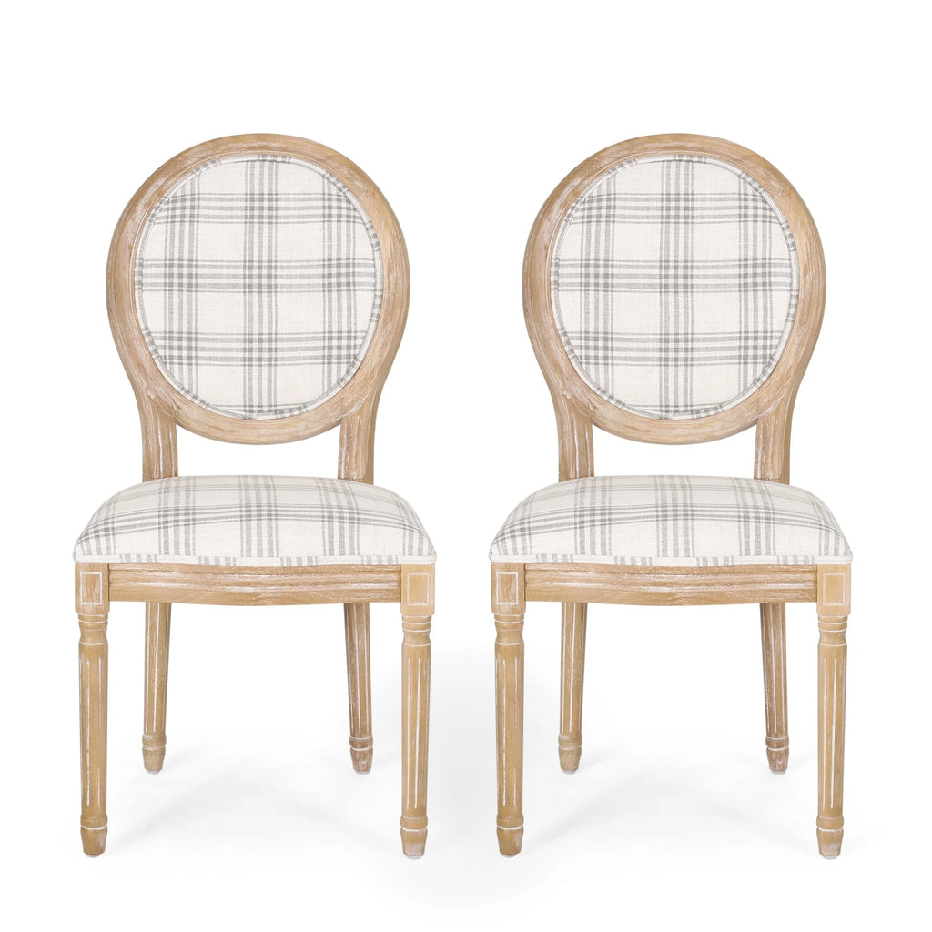 Sedie da pranzo in tessuto stile francese - NH419413