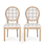 Sedie da pranzo in tessuto stile francese - NH419413