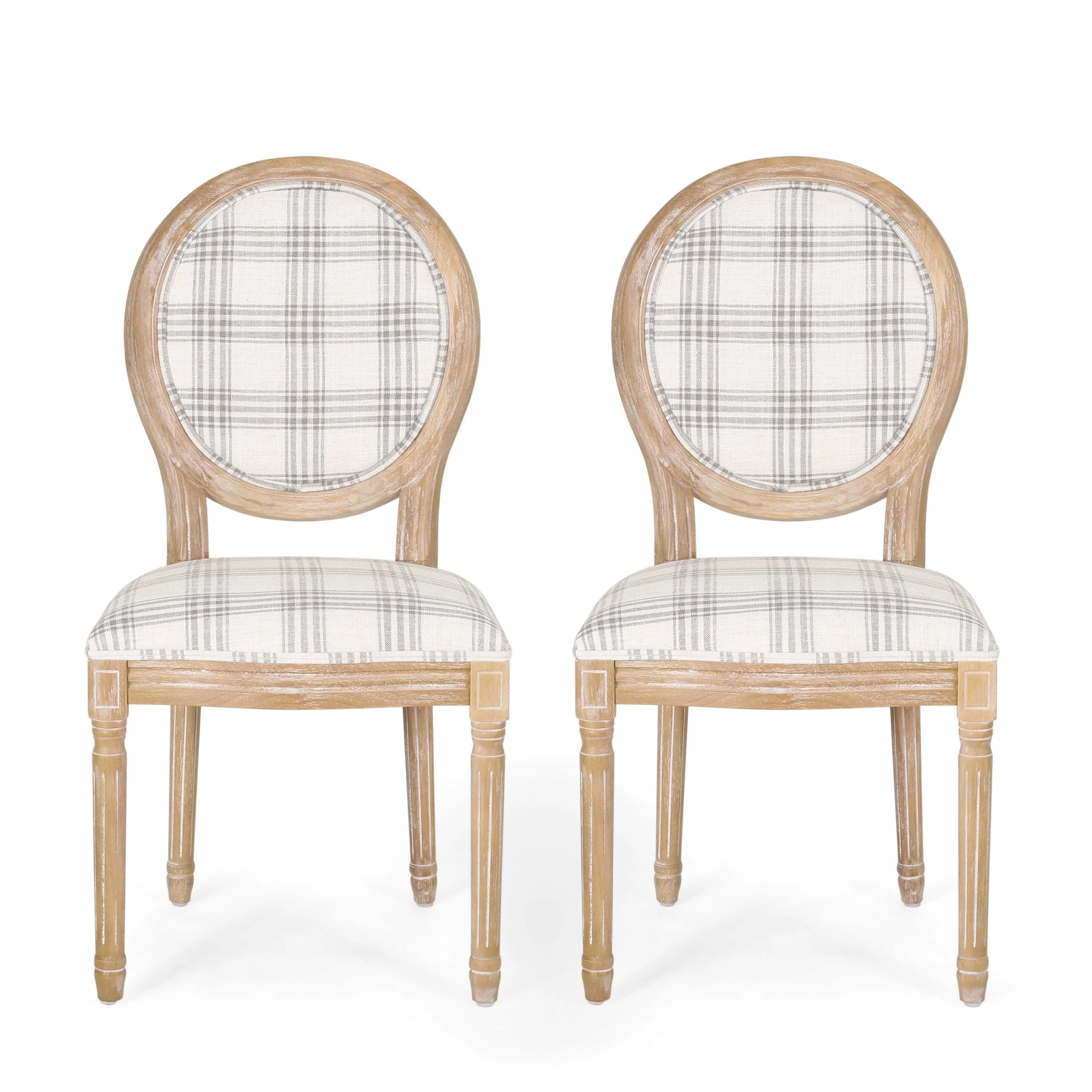 Sedie da pranzo in tessuto stile francese - NH419413