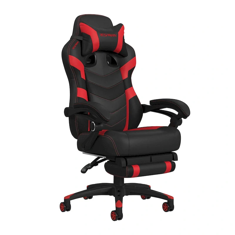 Sedia da gaming RESPAWN 110 Pro - Sedia da gaming con poggiapiedi, sedia ergonomica per computer da scrivania