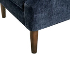 Poltrona moderna accent con bottoni capitonné