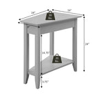 Convenience Concepts American Heritage Wedge End Table with Shelf