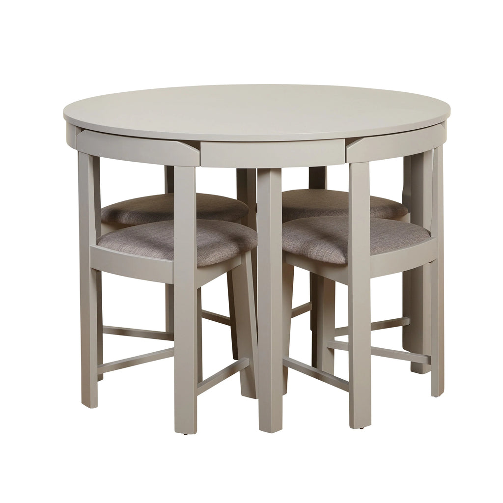 Set da pranzo rotondo compatto Harrisburg Tobey da 5 pezzi
