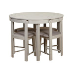 Set da pranzo rotondo compatto Harrisburg Tobey da 5 pezzi