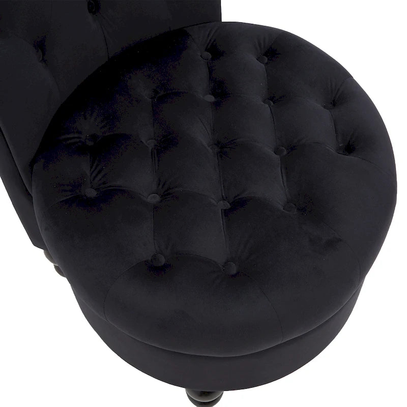 AVAWING Set of 2 Throne Royal Chair Thick Padding and Rubberwood Legs
