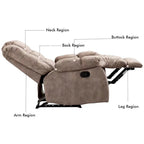 Poltrona Reclinabile Manuale Ergonomica Imbottita