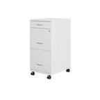 Space Solutions Cassettiera in metallo a 3 cassetti per documenti, profonda 18