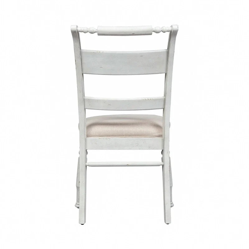 Sedia laterale Whitney Antique Linen Slat Back (Set di 2)