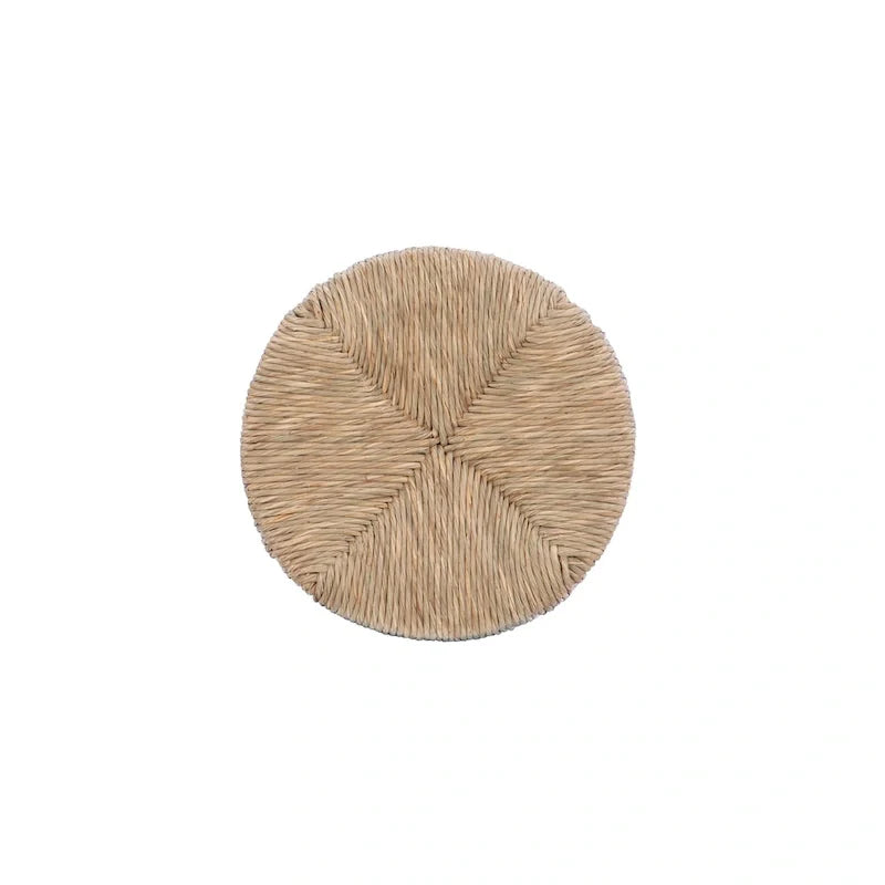 Maya Backless Swivel Counter Stool with Seagrass Seat
