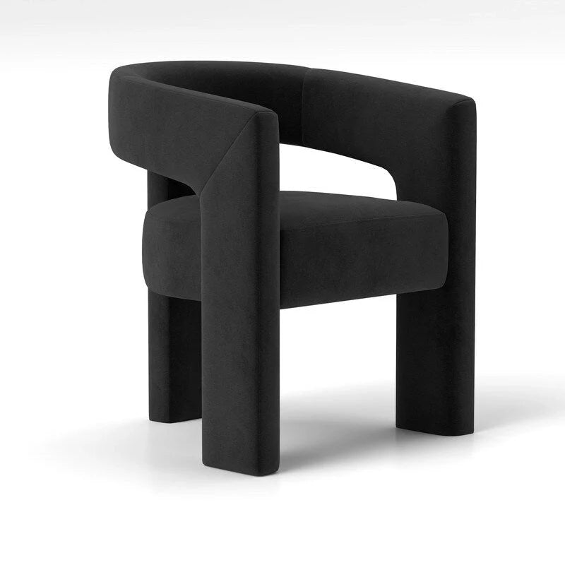 SEYNAR Sedia da Pranzo Moderna Glamour Rivestita in Velluto, Set di 6 Sedie Accent con Schienale Aperto