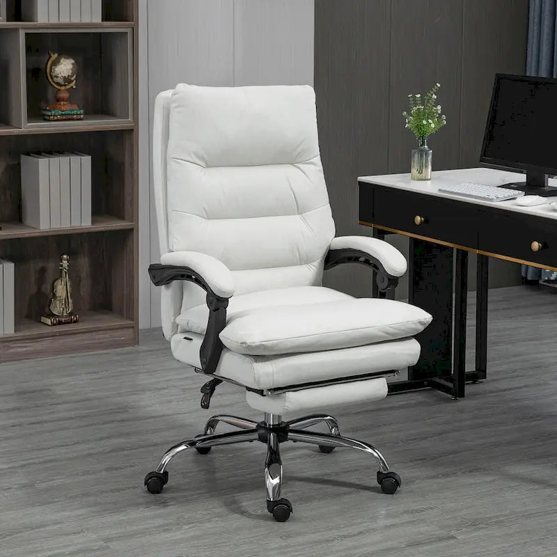 Vinsetto Microfibre Vibration Heated Reclining Massage Office Chair