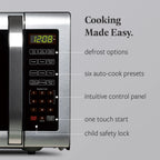 Forno a microonde Farberware da 1.6 Cu. Ft., acciaio inossidabile spazzolato