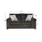 Roundhill Furniture Nason Wide Wale Corduroy Sofa, Loveseat, and Cuddle Chair Set
