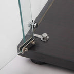 Glass Display Cabinet with 5 Shelves Double Door