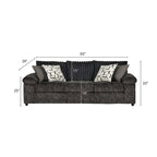 Roundhill Furniture Nason Wide Wale Corduroy Sofa and Loveseat Set