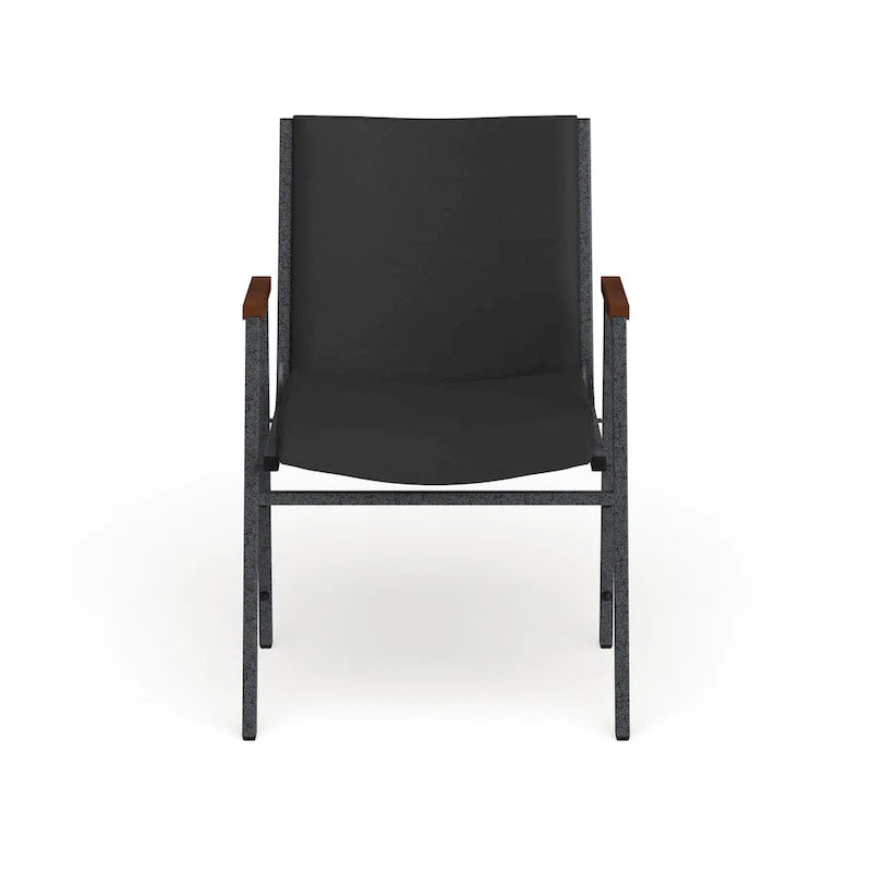 Sedia impilabile per carichi pesanti con braccioli - 21P x 21L x 31A
