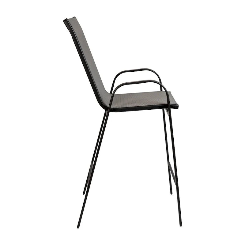 Set di 4 Sgabelli da Bar da Esterno in Materiale Flex Comfort - Sgabello da Giardino