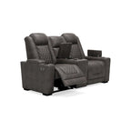 Divanetto reclinabile elettrico Signature Design by Ashley HyllMont grigio con consolle - 71.75 L x 39 P x 44 A