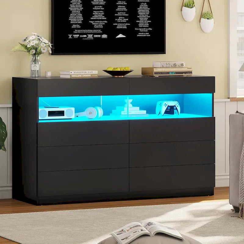 Cassettiera a 8 cassetti con luci LED