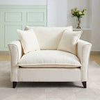 Poltrona oversize in ciniglia