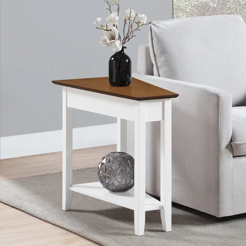 Convenience Concepts American Heritage Wedge End Table with Shelf