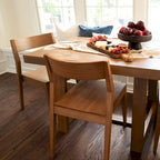 Sedia da pranzo moderna in legno massello Plank and Beam
