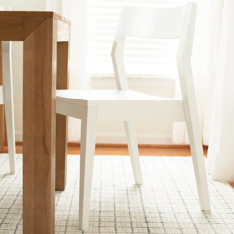 Sedia da pranzo moderna in legno massello Plank and Beam