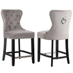 Sgabello da bancone Carter 24 Wingback Tufted Nailhead (set da 2)