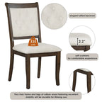 Set da pranzo da 5 pezzi Lak Retro con sedie imbottite di GDFStudio