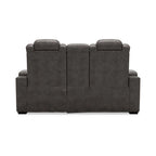 Divanetto reclinabile elettrico Signature Design by Ashley HyllMont grigio con consolle - 71.75 L x 39 P x 44 A