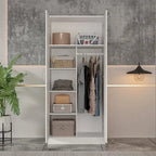 Armadio a 5 ripiani con 2 ante
