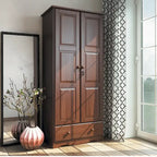 Armadio flessibile Palace Imports 100% in legno massello con maniglie in metallo o in legno