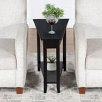 Convenience Concepts American Heritage Wedge End Table with Shelf