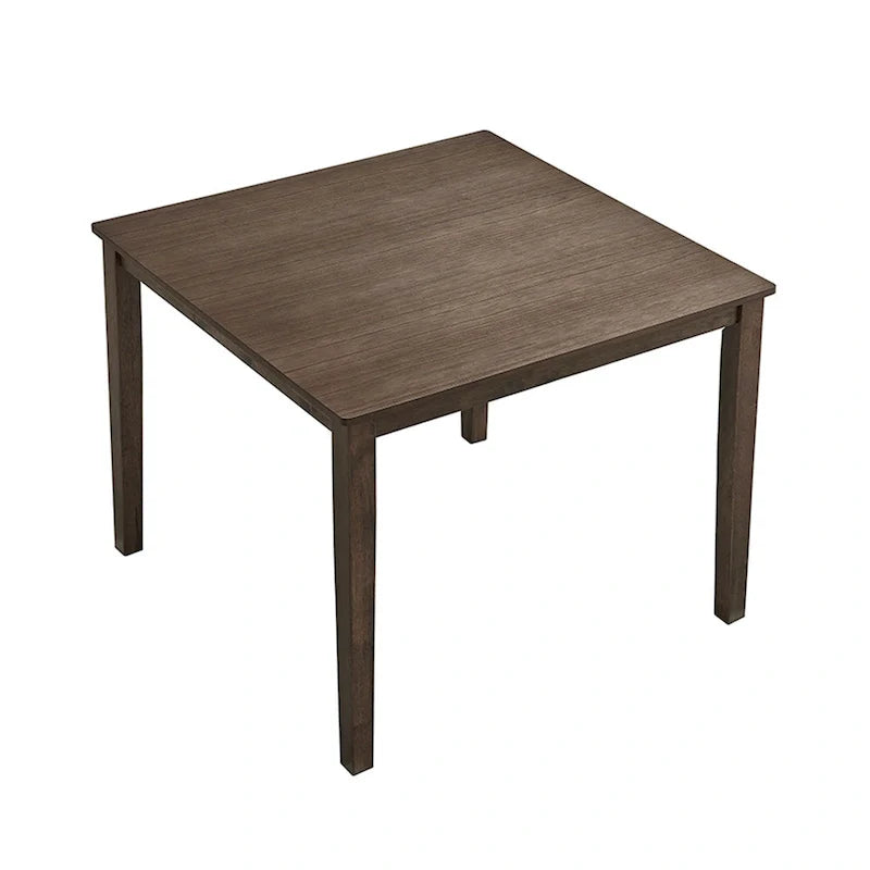Set Tavolo e Sedie per Colazione in Cucina, Tavolo da Pranzo Quadrato in Legno, Tavolo da Pranzo Casuale con 4 Sedie Imbottite