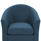 Set di 2 Poltrone Girevoli Moderne Imbottite a Barilotto, Poltrone Accent per Soggiorno