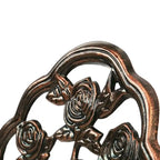 Set bistro da 3 pezzi Camellia in alluminio pressofuso con tavolo e 2 sedie - N/D