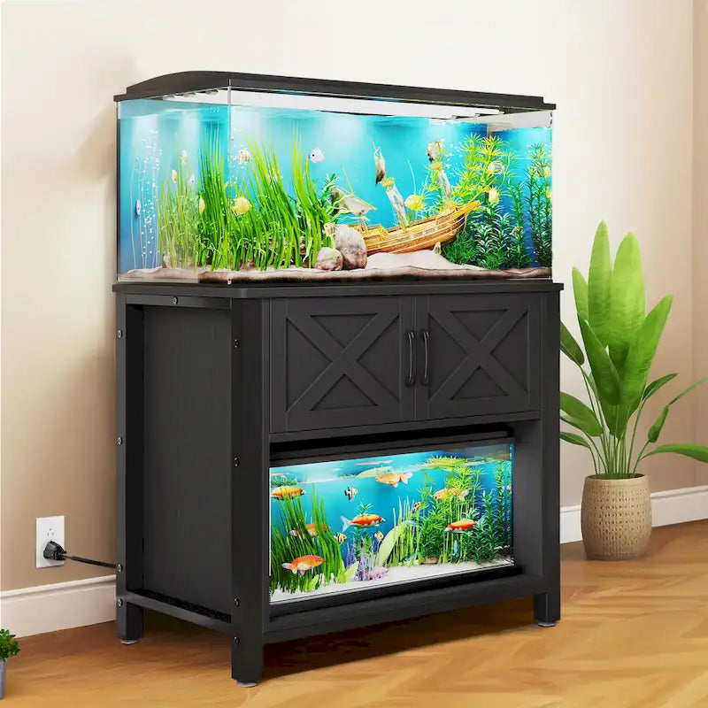 Moasis Mobile per Acquario da 150-190 Litri, Supporto per Acquario con Prese di Corrente