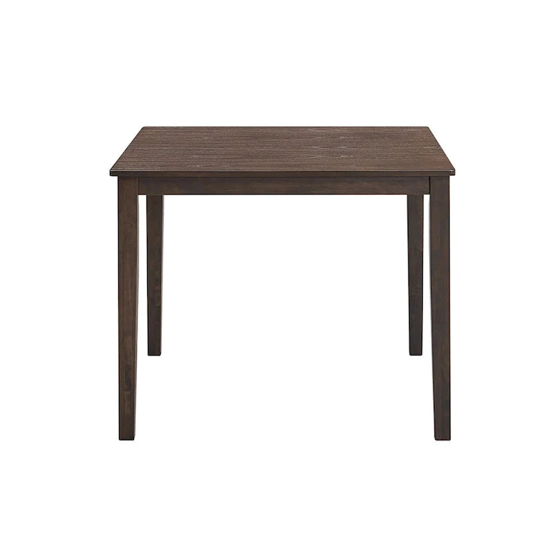 Set Tavolo e Sedie per Colazione in Cucina, Tavolo da Pranzo Quadrato in Legno, Tavolo da Pranzo Casuale con 4 Sedie Imbottite