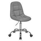 Javlergo Armless Home Office Chair, Height Adjustable Computer Desk Chair with Wheels